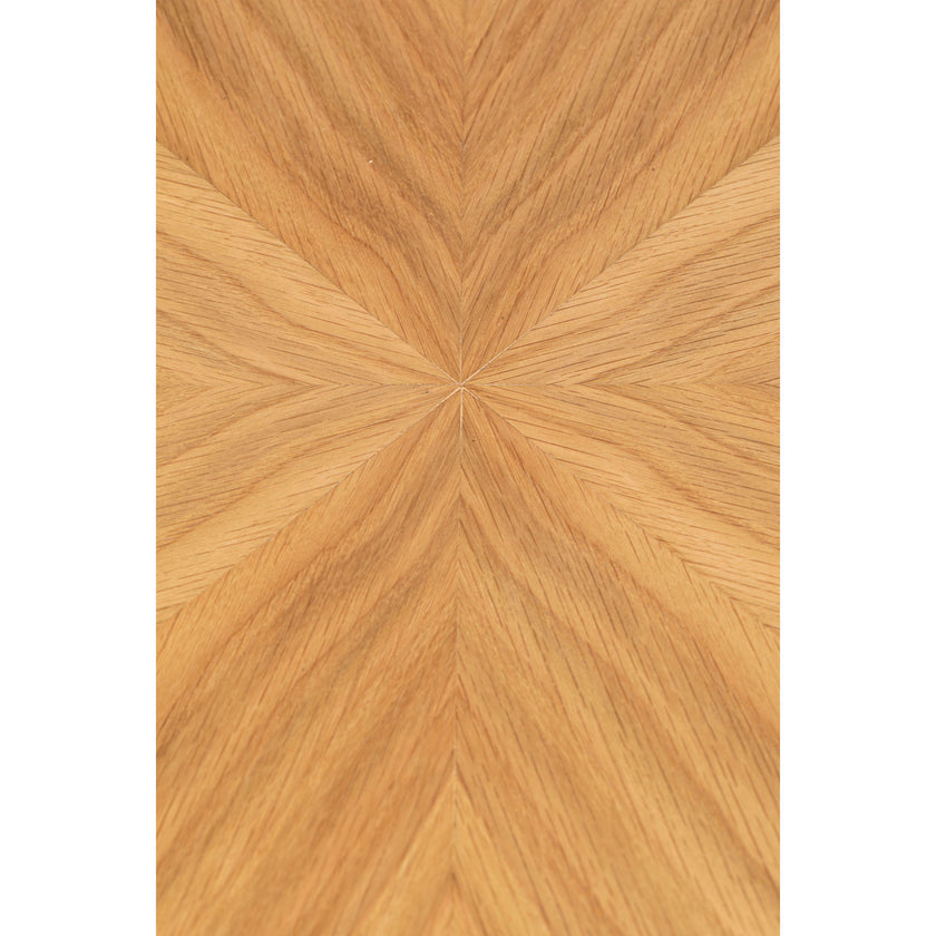 Fabio Eettafel Rond Hout 120 cm Naturel