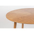 Fabio Eettafel Rond Hout 120 cm Naturel