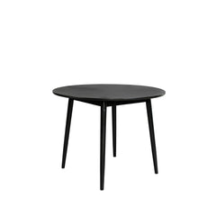 Fabio Eettafel Rond Hout 120 cm Zwart