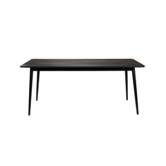 Fabio Eettafel Hout Visgraat 180x90 cm Zwart