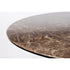 Maru Eettafel Marmerlook Rond 110 cm Bruin