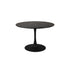 Maru Eettafel Marmerlook Rond 110 cm Zwart