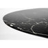 Maru Eettafel Marmerlook Rond 110 cm Zwart