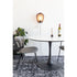 Maru Eettafel Marmerlook Rond 110 cm Wit