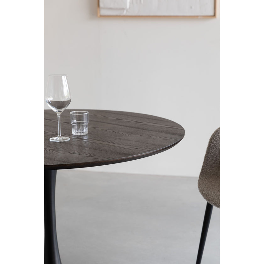 Raku Eettafel Hout 110 cm Bruin/ Zwart