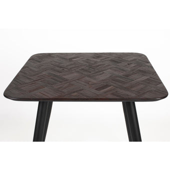 Webster Bistro Eettafel Hout 70x70 cm Bruin