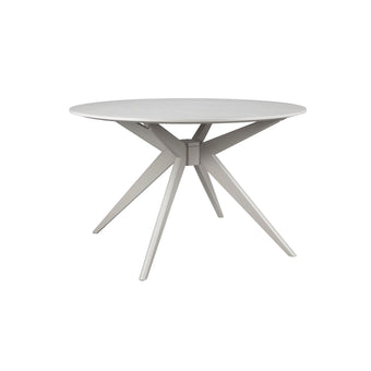 Zeme Eetkamerstafel Rond 122 cm Hout Beige