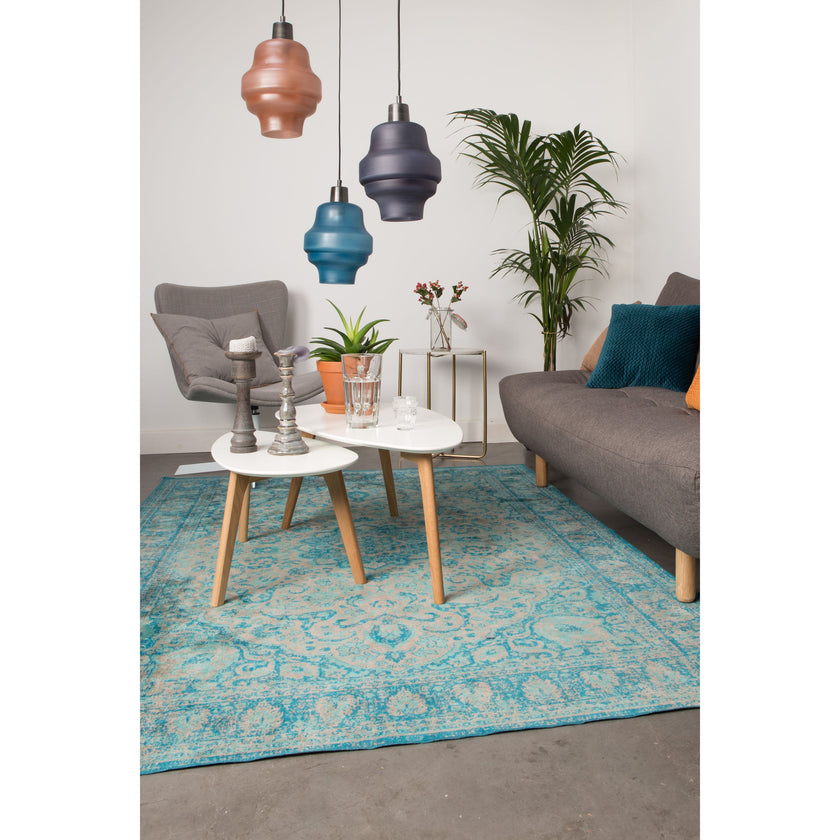 Drop Bijzettafel Ovaal Hout Wit - Set van 2