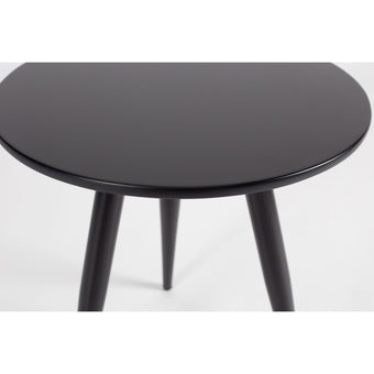 Daven Bijzettafel Rond Hout Wit - Set van 2
