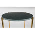 Timpa Bijzettafel Marmer Rond 44x44 cm Groen/ Goud