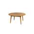 Fabio Salontafel Rond Hout 80x80 cm Naturel