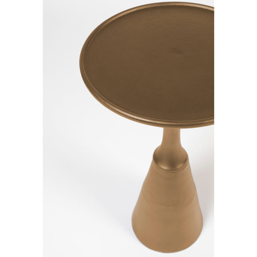 Noah Bijzettafel Rond Metaal 35x 35 cm Goud