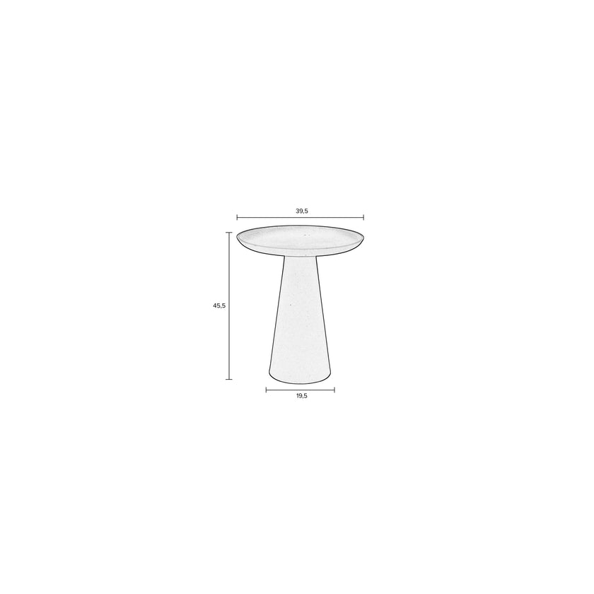 Ringar Bijzettafel Rond Metaal 39,5x39,5 cm (L) Blauw