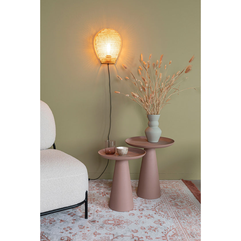 Ringar Bijzettafel Rond Metaal 34,5x34,5 cm (M) Roze