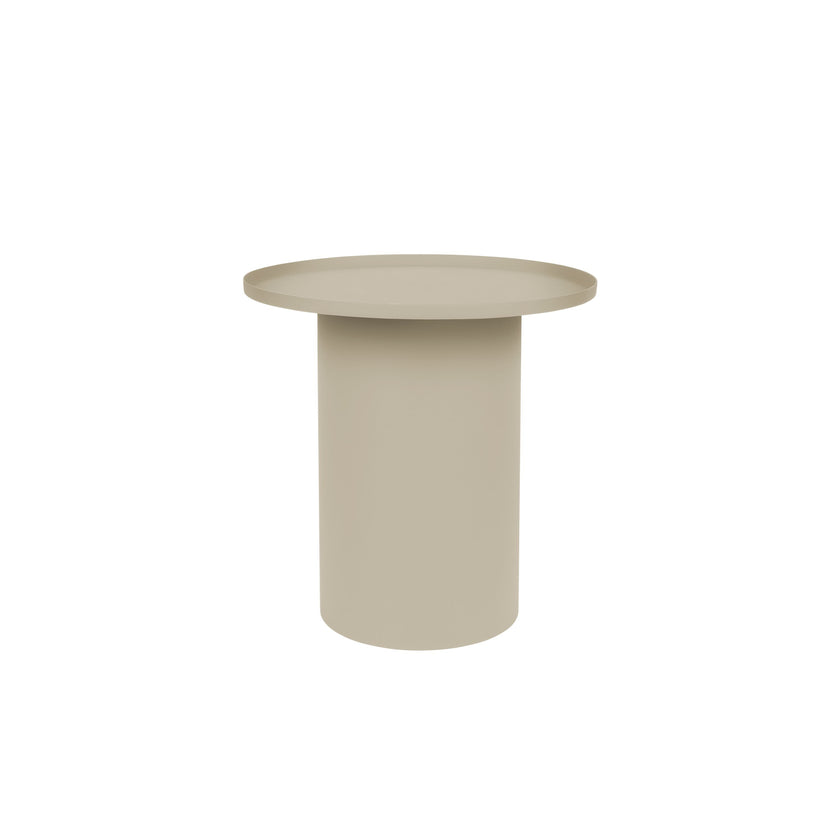 Sverre Bijzettafel Rond Metaal 45,5x45,5 cm Wit