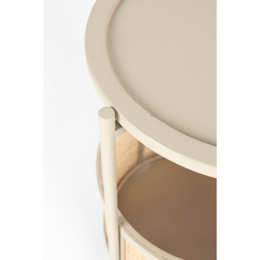 Makoto Bijzettafel Rond 30x30 cm Zand