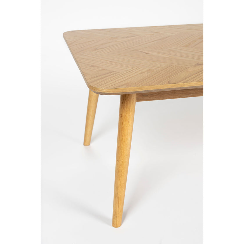 Fabio Salontafel Rechthoekig Hout 120x60 cm Naturel