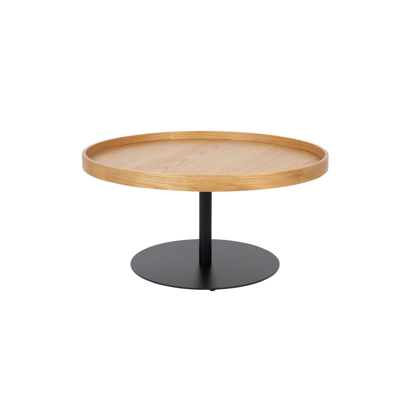 Yuri Bijzettafel Rond Hout 70x70 cm (L) Eiken