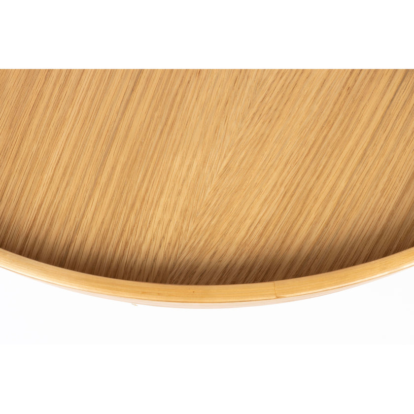 Yuri Bijzettafel Rond Hout 70x70 cm (L) Eiken