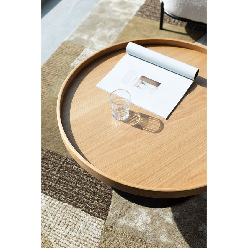 Yuri Bijzettafel Rond Hout 70x70 cm (L) Eiken