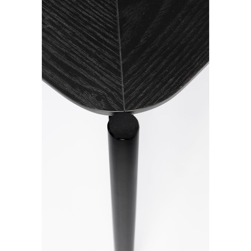 Marcio Salontafel Vierkant Hout/ Metaal 40x40 cm Zwart