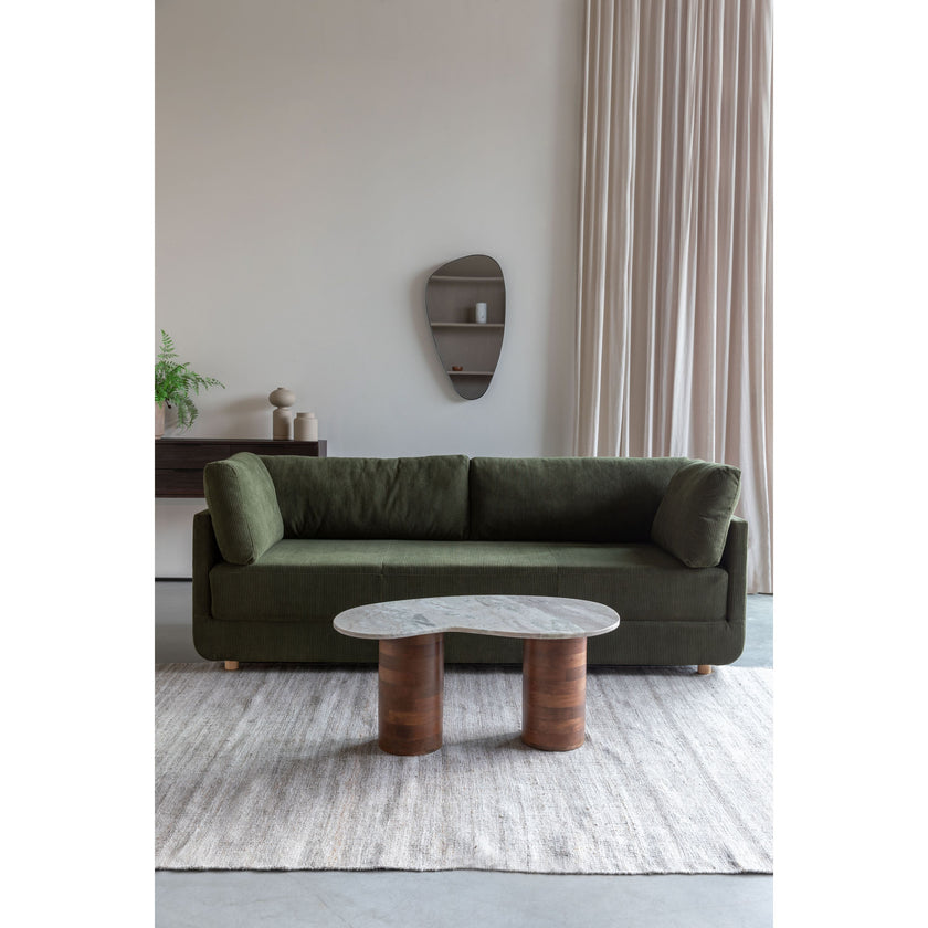 Peli Salontafel Marmer/ Hout 84x 48 cm