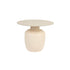 Karula Bijzettafel Travetin-Look 60x60 cm Hoog Beige