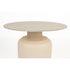 Karula Bijzettafel Travetin-Look 60x60 cm Hoog Beige