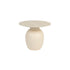 Karula Bijzettafel Travetin-Look 50x50 cm Laag Beige