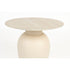 Karula Bijzettafel Travetin-Look 50x50 cm Laag Beige