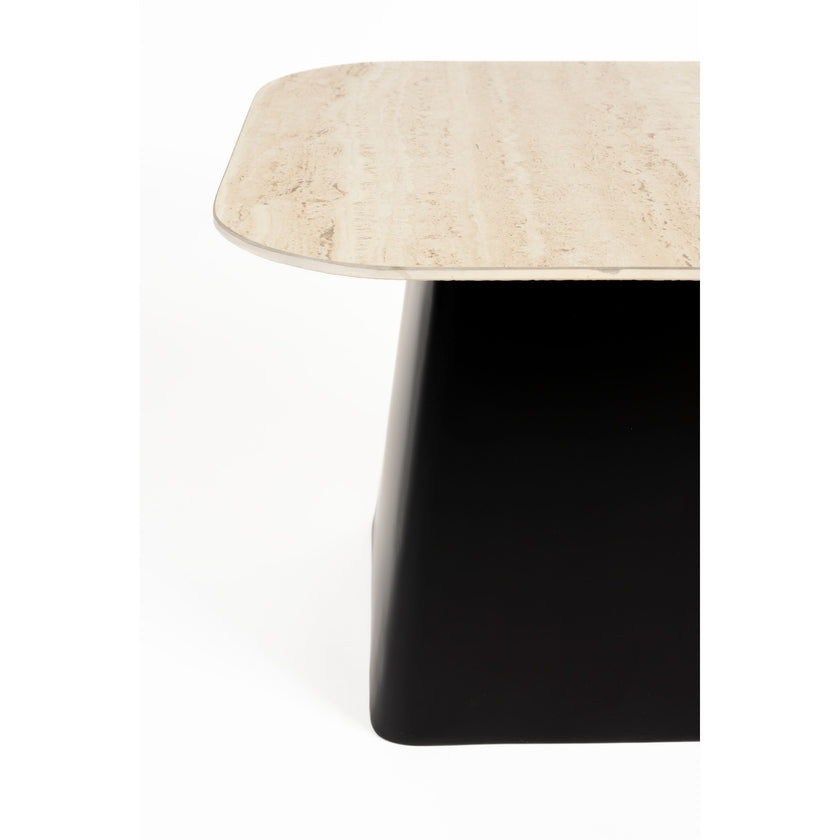 Baru Bijzettafel Travetin-Look Set van 2