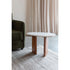 Tanda Bijzettafel Marmer/ Hout 56x37 cm Beige