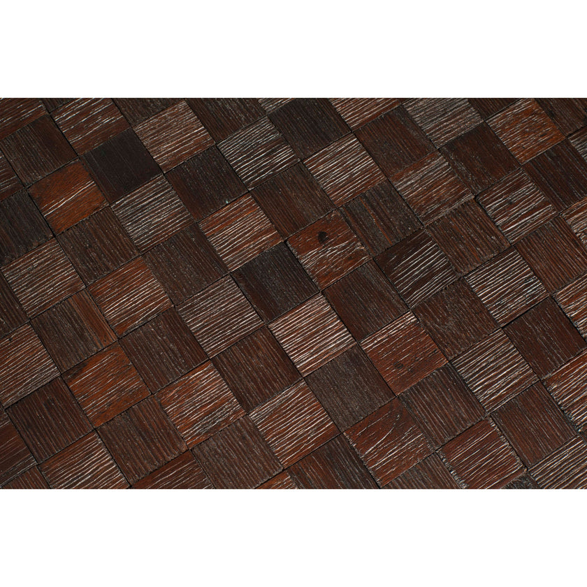 Webster Salontafel en Bijzettafel Rond Teak Hout Bruin - Set van 2