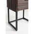 Webster Bijzettafel/ Nachtkastje Teak Hout Bruin