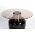 Mohra Bijzettafel Glas/ Metaal 59x59 cm (L) - Beige/ Zwart