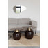 Mohra Bijzettafel Glas/ Metaal 59x59 cm (L) - Beige/ Zwart