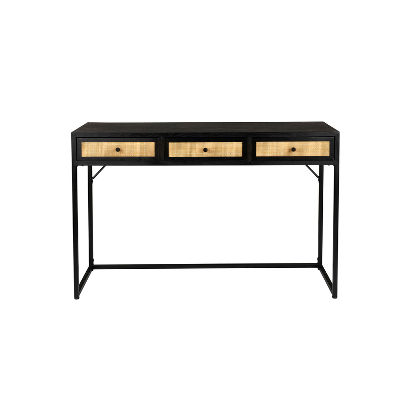Guuji Consoletafel/ Wandtafel Hout 120x40 Zwart