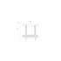 Amaya Consoletafel/ Wandtafel Hout 85x39 Beige