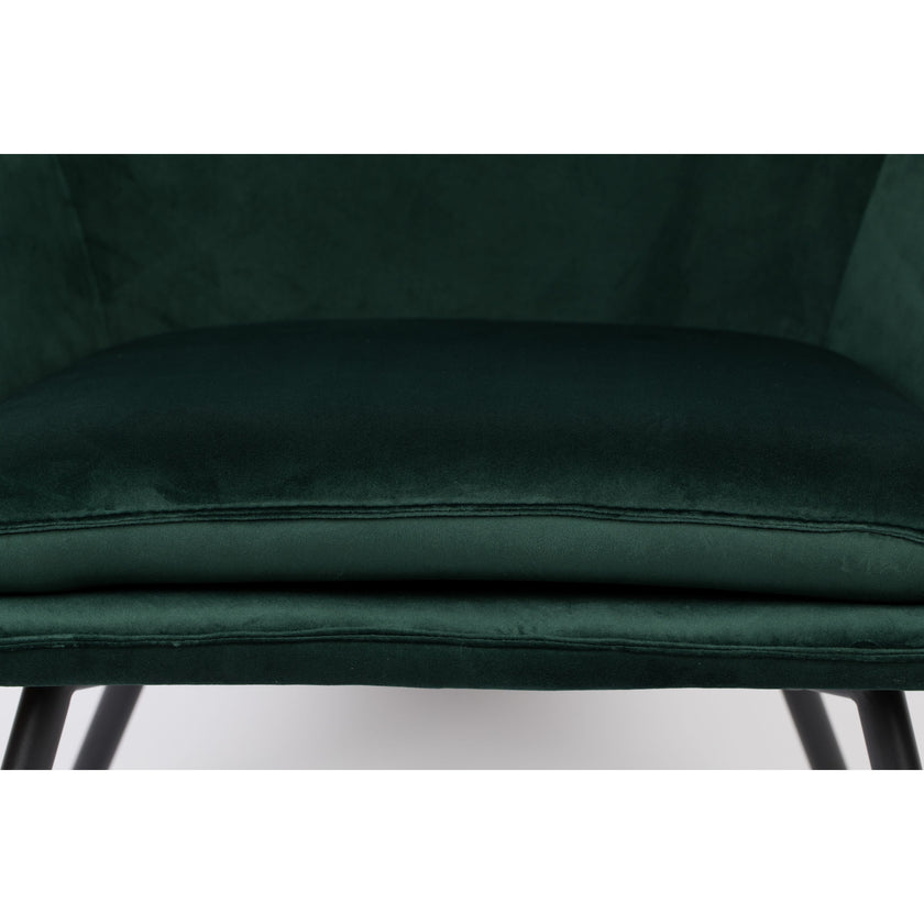 Bon Fauteuil Velvet Groen
