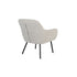 Dude Loungestoel/ Fauteuil Bouclé stof Beige/ Wit
