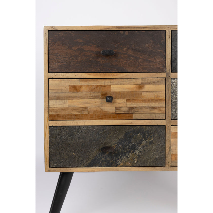 San Kast/ Ladekast Laag Hout Bruin