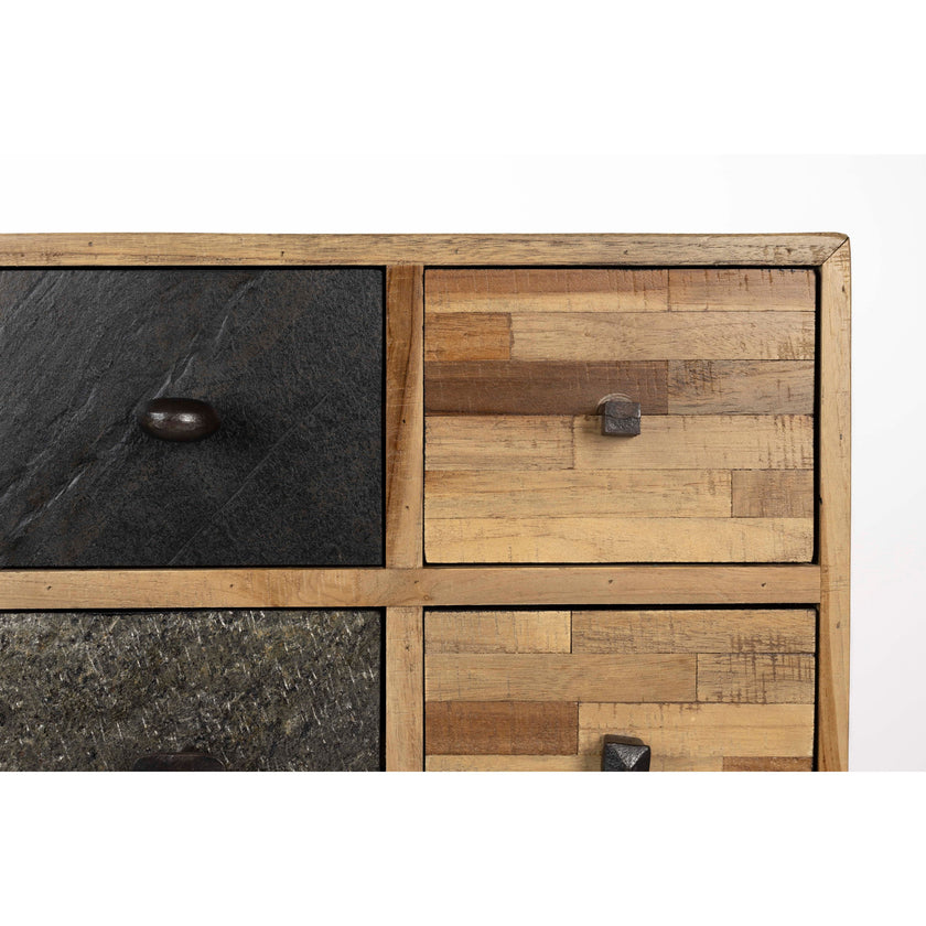 San Kast/ Ladekast Laag Hout Bruin