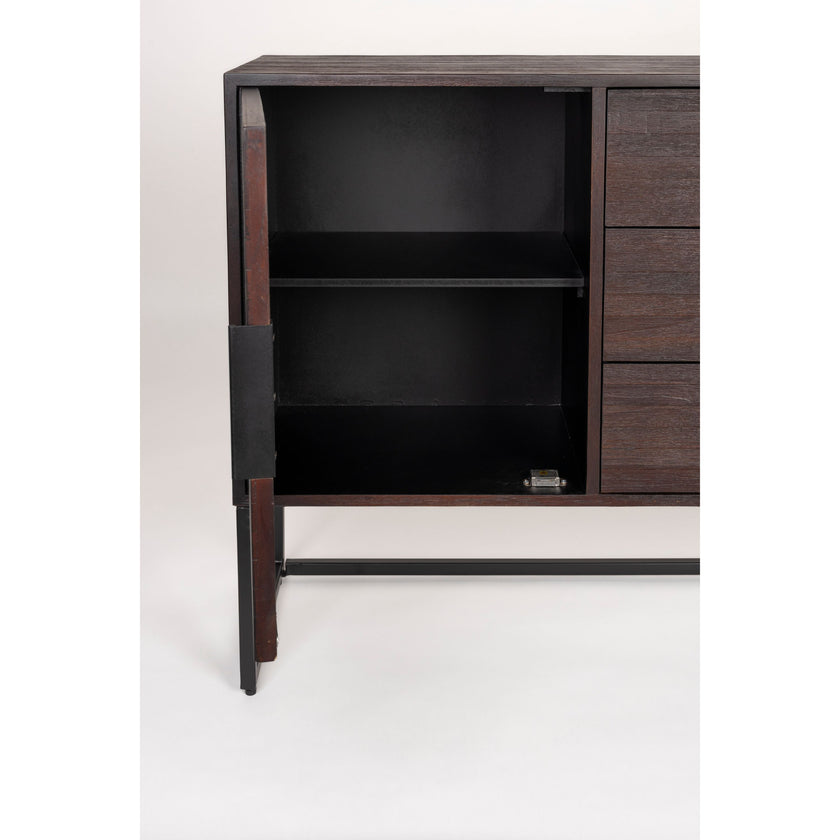 Webster Dressoir/ Kast Hoog Teakhout Bruin