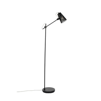 Fokus Vloerlamp/ Staande Leeslamp Zwart