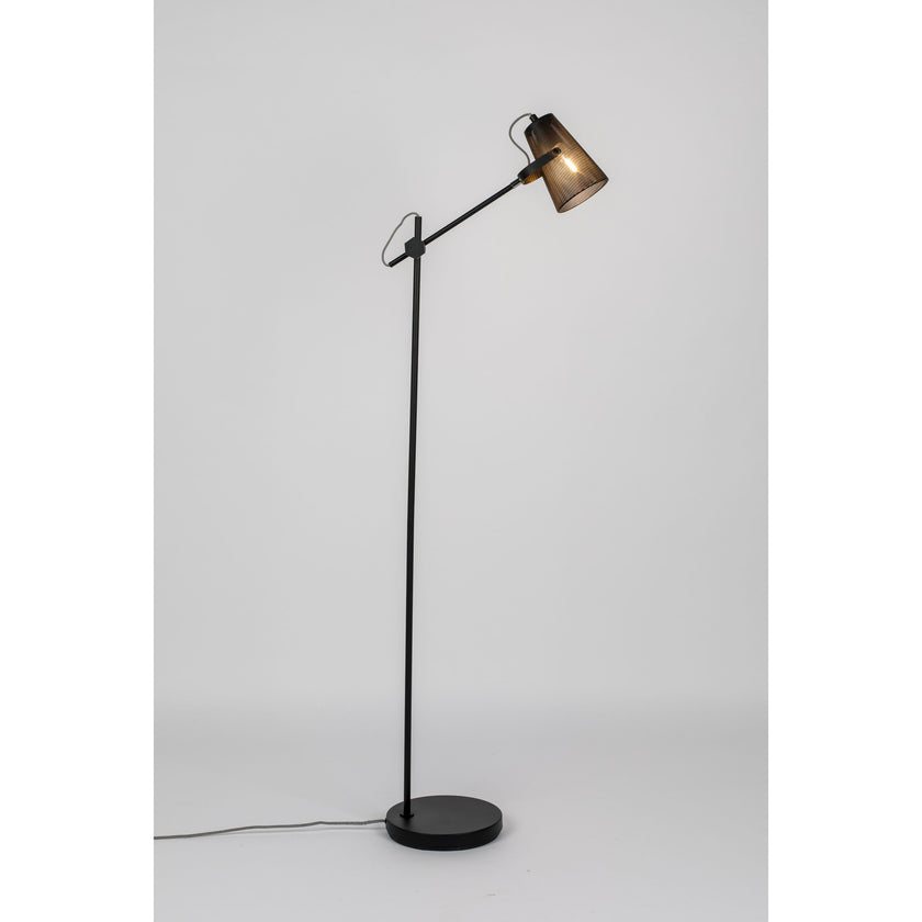 Fokus Vloerlamp/ Staande Leeslamp Zwart
