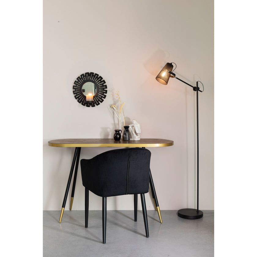 Fokus Vloerlamp/ Staande Leeslamp Zwart