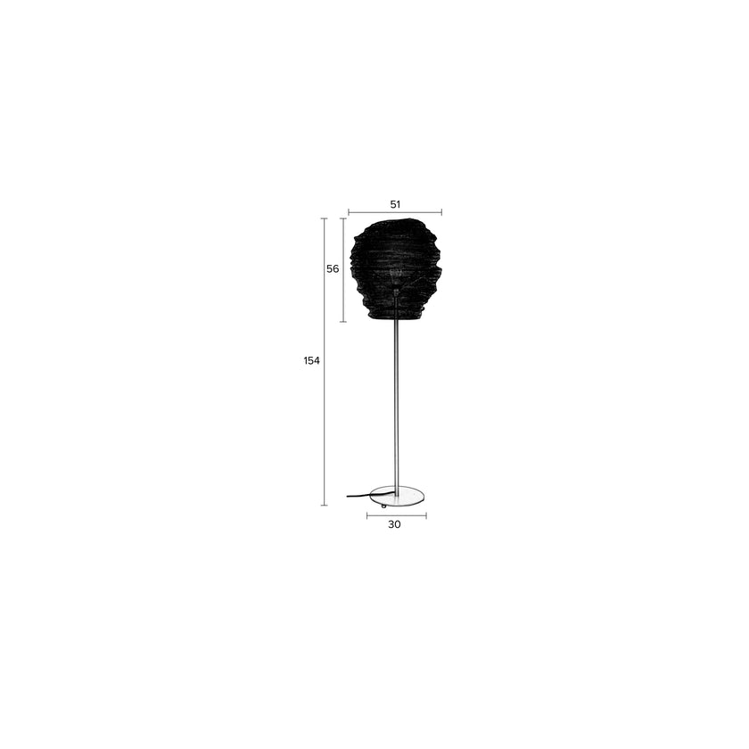 Lena Vloerlamp/ Staande lamp  Zwart