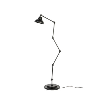 Xavi Vloerlamp/ Staande Leeslamp Zwart