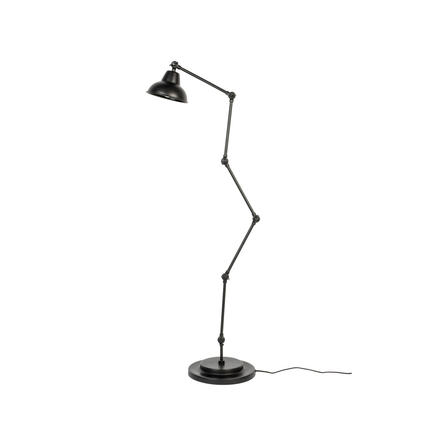 Xavi Vloerlamp/ Staande Leeslamp Zwart