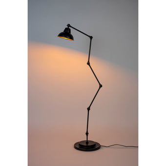 Xavi Vloerlamp/ Staande Leeslamp Zwart